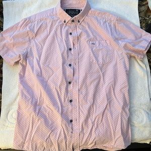 Pink NYC Descendent Casual Button Down Shirt